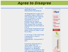 Tablet Screenshot of agreetodisagree.com